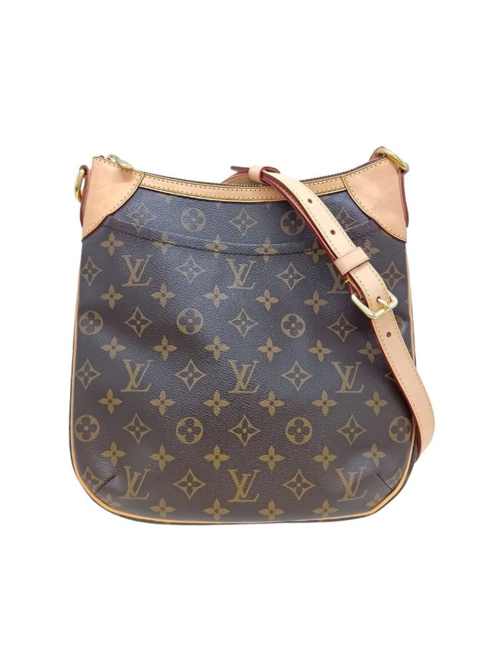 Louis Vuitton Monogram Odeon PM Shoulder Bag Brown